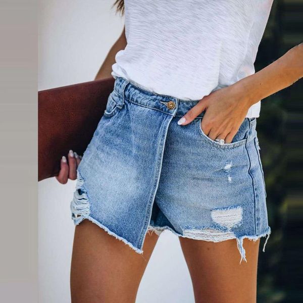 women's shorts casual insert pockets denim broken ripped personality ultra-short jeans short pants calzones mujer #g1, White;black
women's shorts casual insert pockets denim broken ripped personality ultra-short jeans short pants calzones mujer #g1, White;black