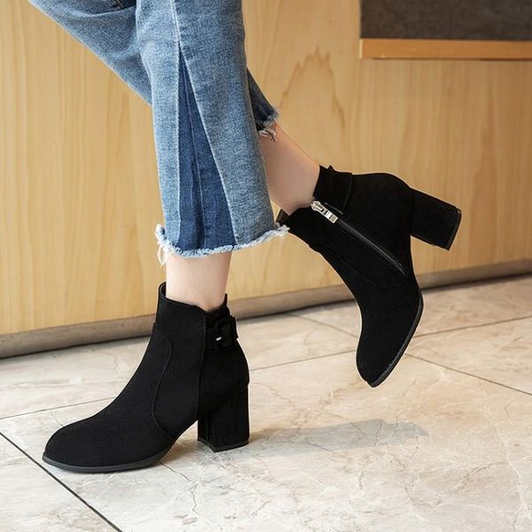 boots oversized -17 women shoes ankle for ladies woman winter side zipper with belt buckle, Black
boots oversized -17 women shoes ankle for ladies woman winter side zipper with belt buckle, Black