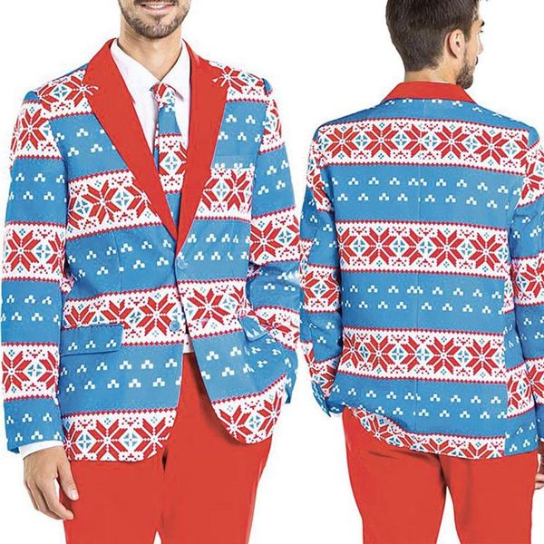 men's suits & blazers christmas snowman plaid suit men for wedding charm winter printed slim casual fashion long sleeve blazer jackets, White;black
men's suits & blazers christmas snowman plaid suit men for wedding charm winter printed slim casual fashion long sleeve blazer jackets, White;black