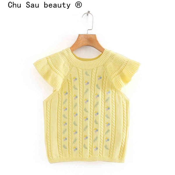 beauty fashion casual floral embroidery sweater women autumn chic sleeveless knited o-neck ladies pullovers 210514, White;black
beauty fashion casual floral embroidery sweater women autumn chic sleeveless knited o-neck ladies pullovers 210514, White;black