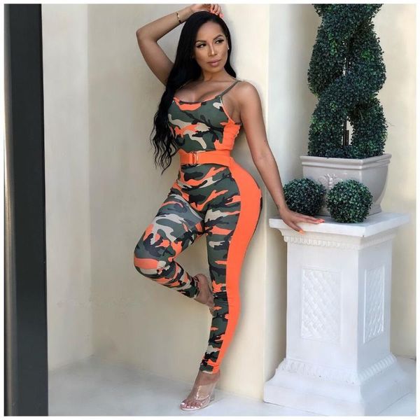 women's jumpsuits & rompers sports camouflage print body romper women jumpsuit casual spaghetti strap o neck patchwork + belt bodycon, Black;white
women's jumpsuits & rompers sports camouflage print body romper women jumpsuit casual spaghetti strap o neck patchwork + belt bodycon, Black;white