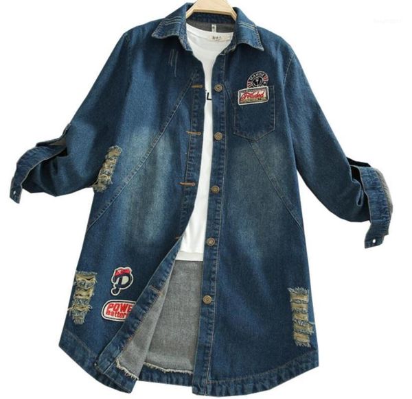 women's trench coats plus size 5xl 2021 autumn printed casual loose women vintage denim coat hole windbreaker jeans jackat, Tan;black
women's trench coats plus size 5xl 2021 autumn printed casual loose women vintage denim coat hole windbreaker jeans jackat, Tan;black