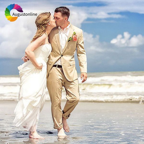 men's suits & blazers khaki beach wedding for men groom tuxedos 2 pieces (jacket+pants) slim fit bridegroom man blazer costum, White;black
men's suits & blazers khaki beach wedding for men groom tuxedos 2 pieces (jacket+pants) slim fit bridegroom man blazer costum, White;black