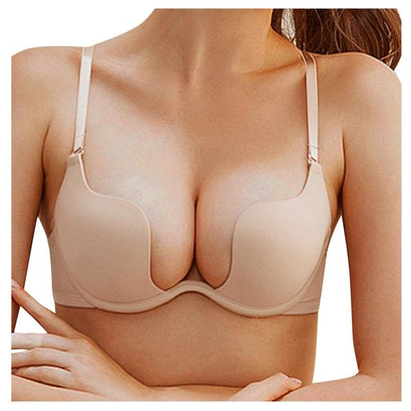 bras women push up u-shaped back baring comfortable small brassieres female underwear bra lingerie solid color, Red;black
bras women push up u-shaped back baring comfortable small brassieres female underwear bra lingerie solid color, Red;black