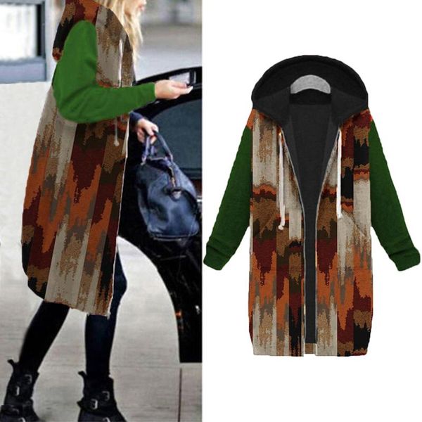 women's jackets women warm floral print zipper woolen cloth cardigan coat long outerwear printed thin open stich overcoat, Black;brown
women's jackets women warm floral print zipper woolen cloth cardigan coat long outerwear printed thin open stich overcoat, Black;brown