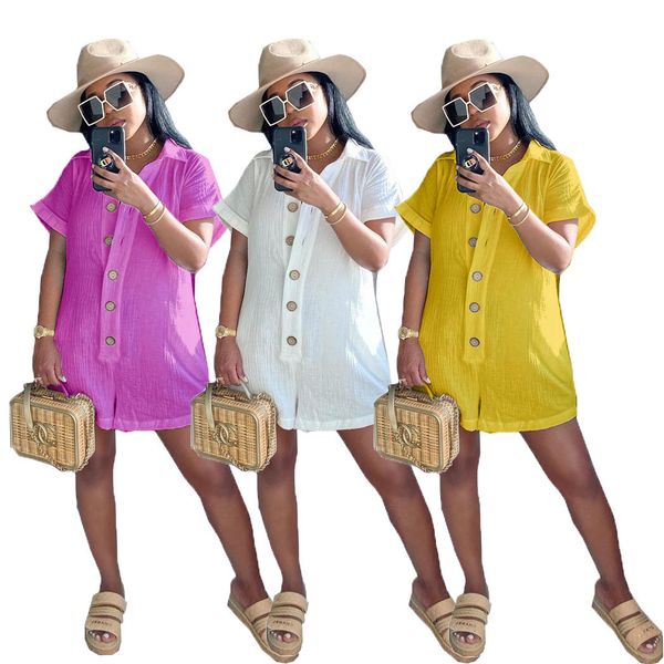 casual dresses summer shirt dress women onesies designer overalls v-neck clothing 74v3, Black;gray
casual dresses summer shirt dress women onesies designer overalls v-neck clothing 74v3, Black;gray