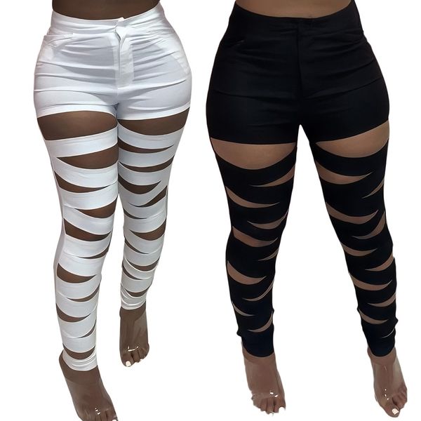 women hollow out pants fashion trend solid color high waist zipper skinny trousers designer spring female straight casual slim pencil pant, Black;white
women hollow out pants fashion trend solid color high waist zipper skinny trousers designer spring female straight casual slim pencil pant, Black;white