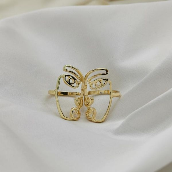 youvanic 2pcs cute abstract face ring gold color kunckle rings set for women punk minimalist couple bague fashion jewelry wedding, Slivery;golden
youvanic 2pcs cute abstract face ring gold color kunckle rings set for women punk minimalist couple bague fashion jewelry wedding, Slivery;golden