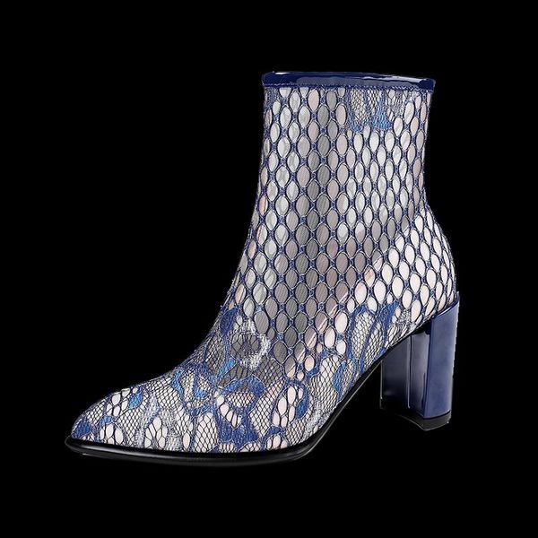 boots summer women's mesh high heels sandal boot shoe zipper rouned toe genuine leather with flower embroidery size 41 42 43, Black
boots summer women's mesh high heels sandal boot shoe zipper rouned toe genuine leather with flower embroidery size 41 42 43, Black