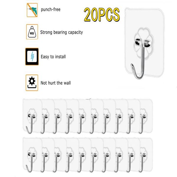 20pcs strong self adhesive hooks door wall hanger towel hook key holder crochet heavy load for home kitchen bathroom cozinha & rails
20pcs strong self adhesive hooks door wall hanger towel hook key holder crochet heavy load for home kitchen bathroom cozinha & rails