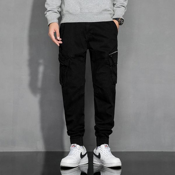 spring 2021 and autumn men's casual pants korean fashion handsome loose corset overalls, Black
spring 2021 and autumn men's casual pants korean fashion handsome loose corset overalls, Black