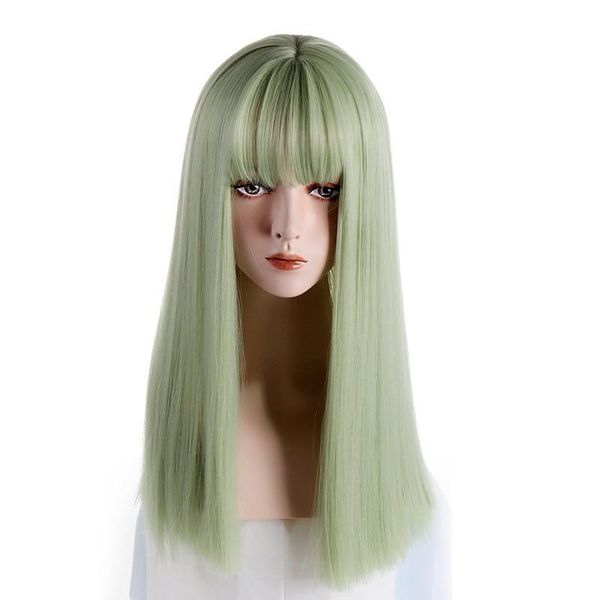 synthetic wigs high temperature fiber long straight for women purple gray green wig with bangs natural african american hair, Black
synthetic wigs high temperature fiber long straight for women purple gray green wig with bangs natural african american hair, Black