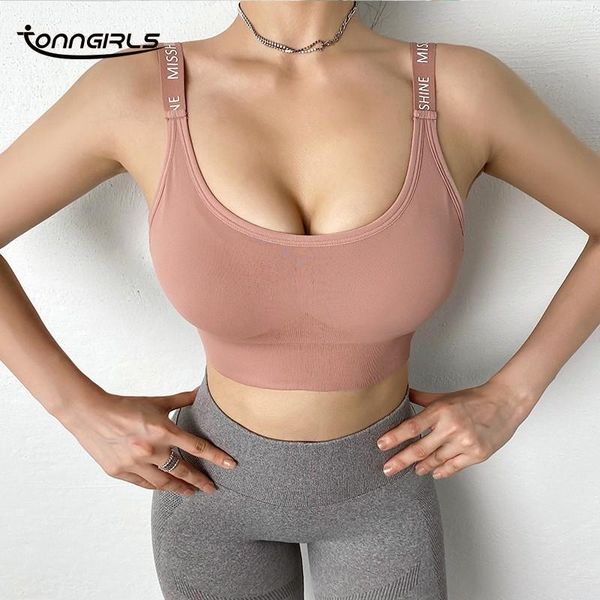 tonngirls sports bra seamless letter yoga crop women push up underwear girls fitness vest gym bras sport sportswear clothing, White;black
tonngirls sports bra seamless letter yoga crop women push up underwear girls fitness vest gym bras sport sportswear clothing, White;black