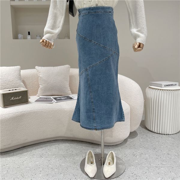 skirts spring summer 2021 niche design fishtail feminine adjustment fine length denim skirt, Black
skirts spring summer 2021 niche design fishtail feminine adjustment fine length denim skirt, Black