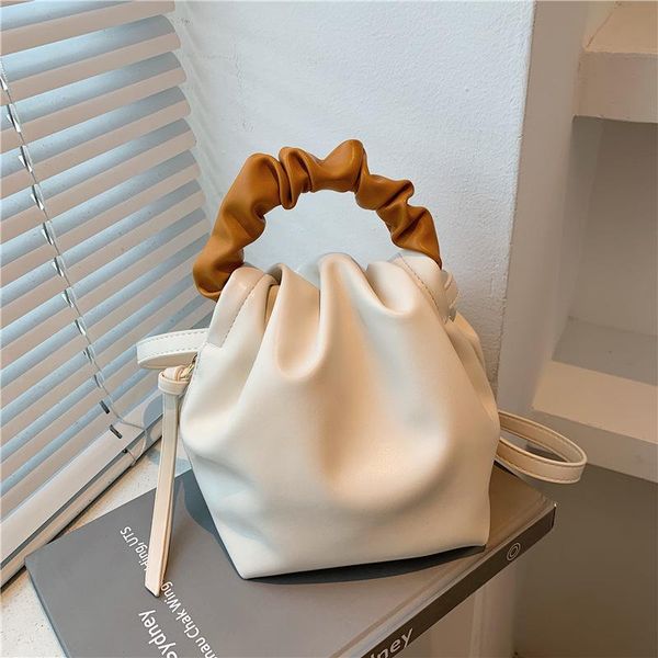 evening bags 2021 french color contrast fashion fold portable women's small bag early autumn tide simple bucket texture messenger
evening bags 2021 french color contrast fashion fold portable women's small bag early autumn tide simple bucket texture messenger