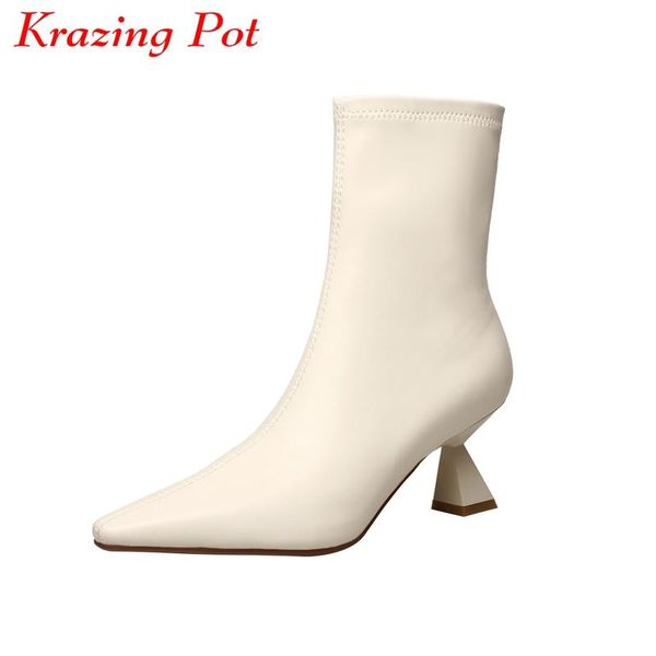 boots krazing pot size 40 heels stretch vintage platform zipper brand office lady solid dress ankle l07, Black
boots krazing pot size 40 heels stretch vintage platform zipper brand office lady solid dress ankle l07, Black