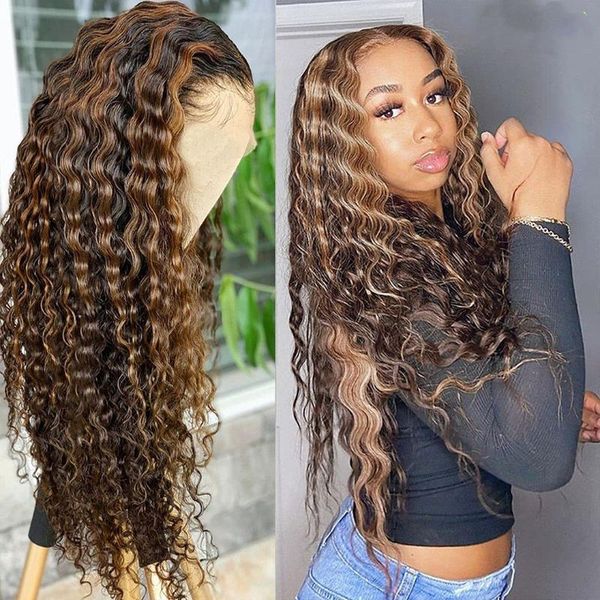 lace wigs wingirl deep wave highlight wig 4x4 closure human hair 4/30 front 180% density preplucked with babyhair, Black;brown
lace wigs wingirl deep wave highlight wig 4x4 closure human hair 4/30 front 180% density preplucked with babyhair, Black;brown