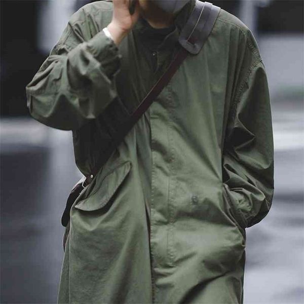 maden men's vintage m51 fishtail army green and camel trench coat woven waist rope mid-length oversized loose military 210819, Tan;black
maden men's vintage m51 fishtail army green and camel trench coat woven waist rope mid-length oversized loose military 210819, Tan;black