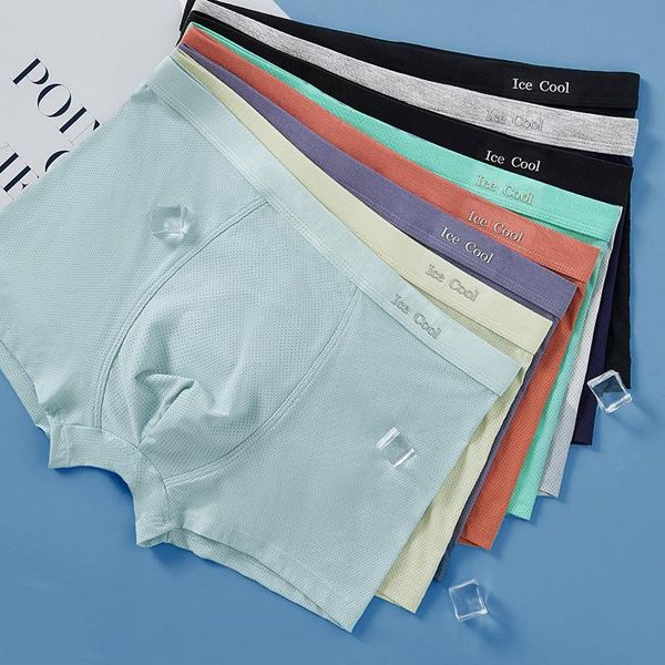 underpants refreshing summer ice silk men's underwear hollow mesh breathable u convex boxer shorts printed seamless boxers briefs casua, Black;white
underpants refreshing summer ice silk men's underwear hollow mesh breathable u convex boxer shorts printed seamless boxers briefs casua, Black;white
