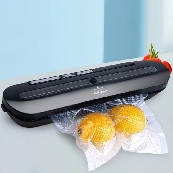 vacuum food sealing machine white dolphin kitchen storage sealer packaging with 10pcs bags 220v 110v
vacuum food sealing machine white dolphin kitchen storage sealer packaging with 10pcs bags 220v 110v