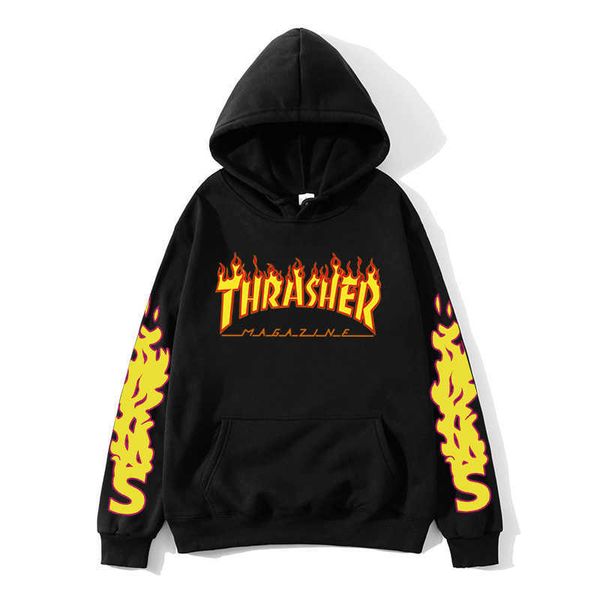 european american popular brand thrashes print hoodies men/women street couple casual hip hop pullover sweatshirts x0601, Black
european american popular brand thrashes print hoodies men/women street couple casual hip hop pullover sweatshirts x0601, Black