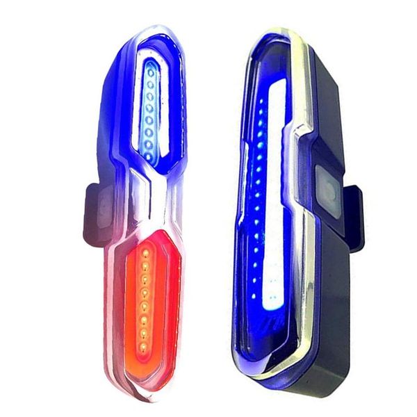 bike lights 2pcs led tail light red & blue usb rechargeable waterproof super bright multipurpose emergency - black silver
bike lights 2pcs led tail light red & blue usb rechargeable waterproof super bright multipurpose emergency - black silver