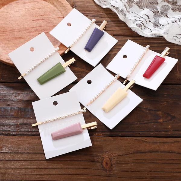 hair clips & barrettes 2 pcs/set women girls imitation pearl hairclips candy color metal hairpins ml, Golden;silver
hair clips & barrettes 2 pcs/set women girls imitation pearl hairclips candy color metal hairpins ml, Golden;silver