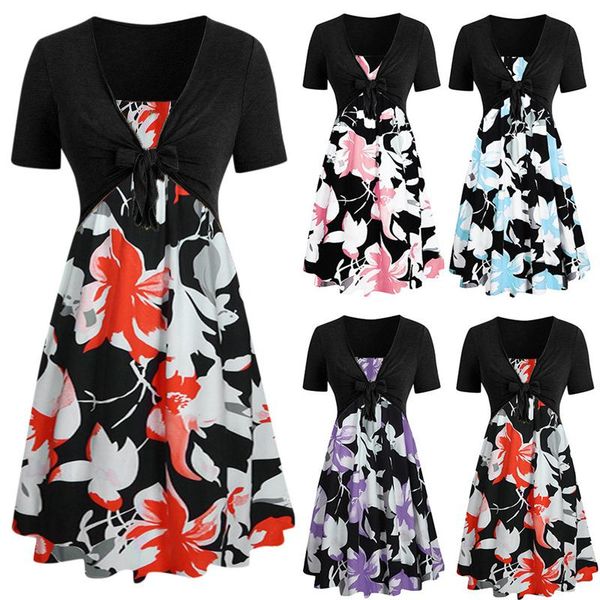 maternity dress v-neck twist short sleeve pprinted irregular two piece set dresses, White
maternity dress v-neck twist short sleeve pprinted irregular two piece set dresses, White