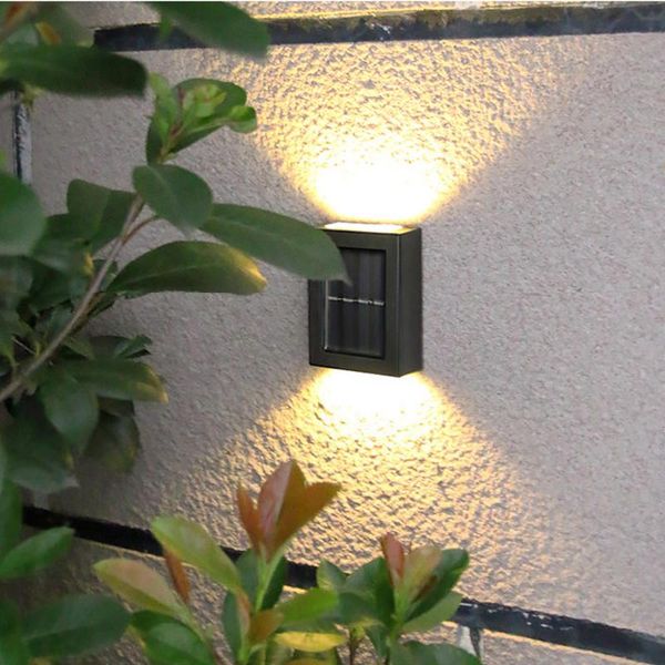 solar lamps outdoor garden waterproof wall lamp light up and down decorative street home stair