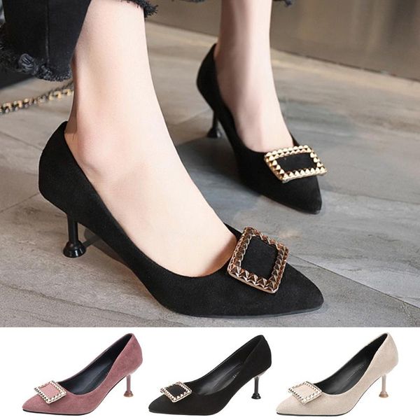 women ladies fashion pointed toe high heels single shoes spring leisure solid color comfortable sandals for travel apr 12, Black
women ladies fashion pointed toe high heels single shoes spring leisure solid color comfortable sandals for travel apr 12, Black