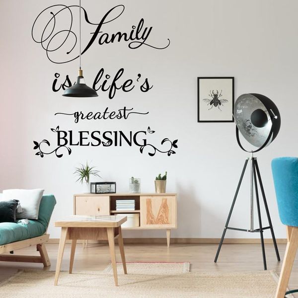 family is life greatest blessing wall art stickers decals diy home decoration removable room decor
family is life greatest blessing wall art stickers decals diy home decoration removable room decor