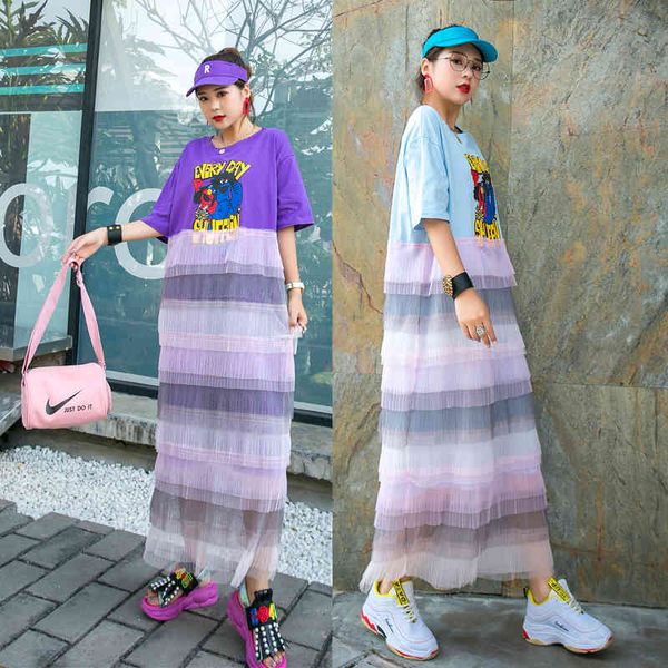 dresses thailand tide brand cartoon printing gradient lace stitching cake seaside holiday dress female loose long t-shirt, Black;gray
dresses thailand tide brand cartoon printing gradient lace stitching cake seaside holiday dress female loose long t-shirt, Black;gray