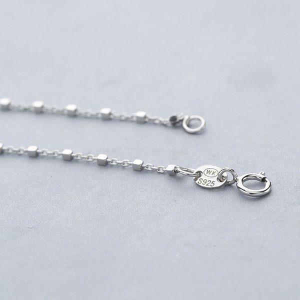 necklaces solid silver necklace for women korean chain 1.3g bead 925 18k white gold plated
necklaces solid silver necklace for women korean chain 1.3g bead 925 18k white gold plated