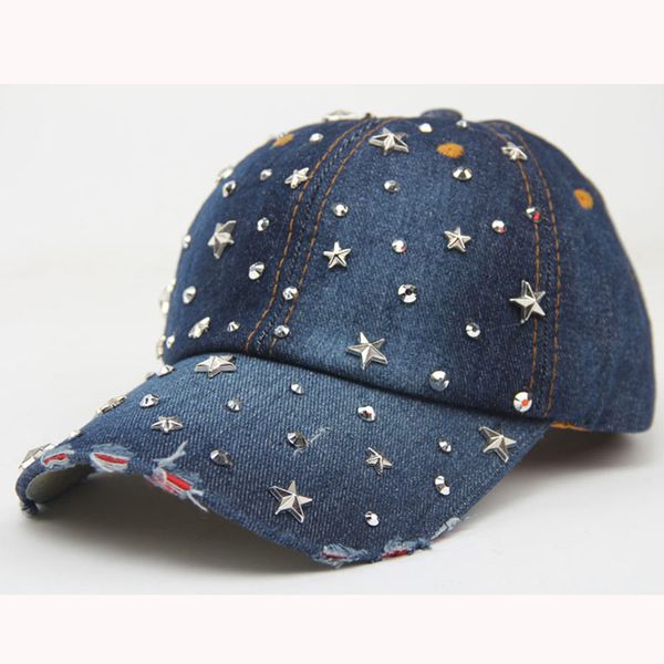 fashion women baseball cap bling stars rhinestone denim cap adjustable strap jean snapback hat distressed brim, Blue;gray
fashion women baseball cap bling stars rhinestone denim cap adjustable strap jean snapback hat distressed brim, Blue;gray