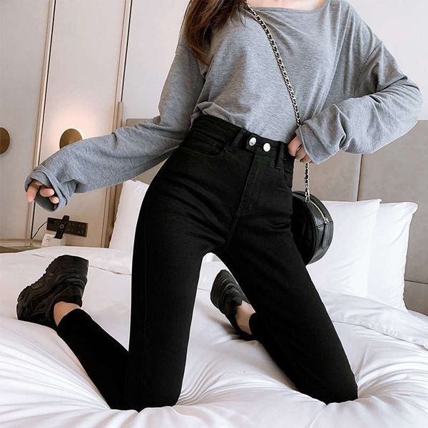 women's jeans autumn trend personalized versatile elastic pants waist high show thin casual slim women qj40, Blue
women's jeans autumn trend personalized versatile elastic pants waist high show thin casual slim women qj40, Blue