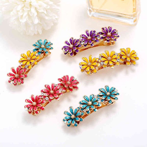 chinese style products korean alloy hairpin color simple painting oil flower spring clip cloisonne 6 cm horizontal female
chinese style products korean alloy hairpin color simple painting oil flower spring clip cloisonne 6 cm horizontal female