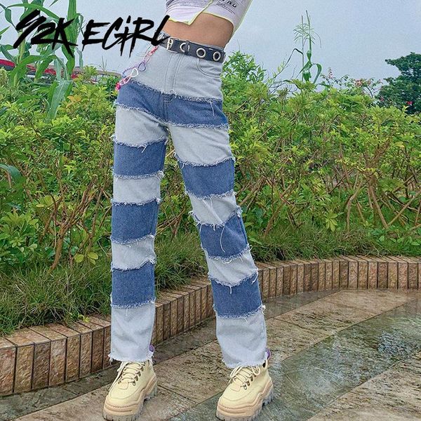 women's jeans y2k egirl hip hop patchwork blue straight pants 90s streetwear high waist with pockets fashion distressed long pant k-
women's jeans y2k egirl hip hop patchwork blue straight pants 90s streetwear high waist with pockets fashion distressed long pant k-