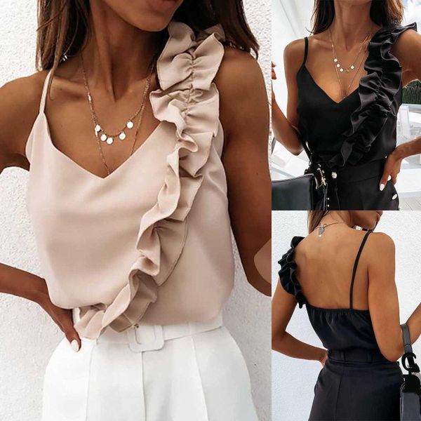women ruffles backless tank vest spring fashion summer sleeveless crop leisure irregular shoulders bodycon bra#0217 bustiers & cors, Black;white
women ruffles backless tank vest spring fashion summer sleeveless crop leisure irregular shoulders bodycon bra#0217 bustiers & cors, Black;white