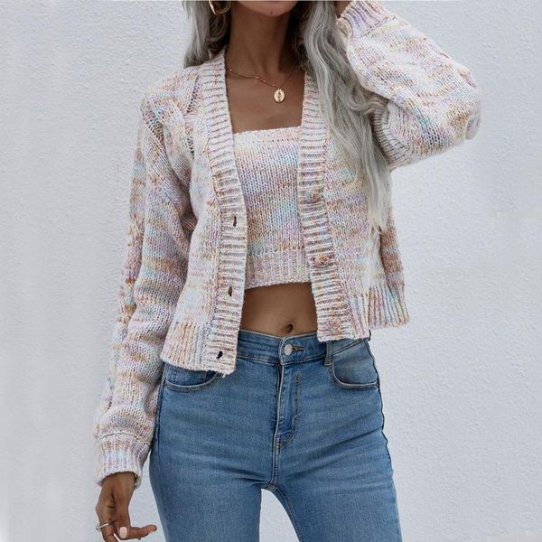 women's knits & tees women twist knitted sweater set tank crop cardigans korean fashion short slim knit cardigan jacket two piece suit, White
women's knits & tees women twist knitted sweater set tank crop cardigans korean fashion short slim knit cardigan jacket two piece suit, White