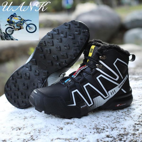 cycling footwear men's motorcycle boots outdoor cross-country non-slip travel and leisure high ankle mountain bike riding hiking, Black
cycling footwear men's motorcycle boots outdoor cross-country non-slip travel and leisure high ankle mountain bike riding hiking, Black