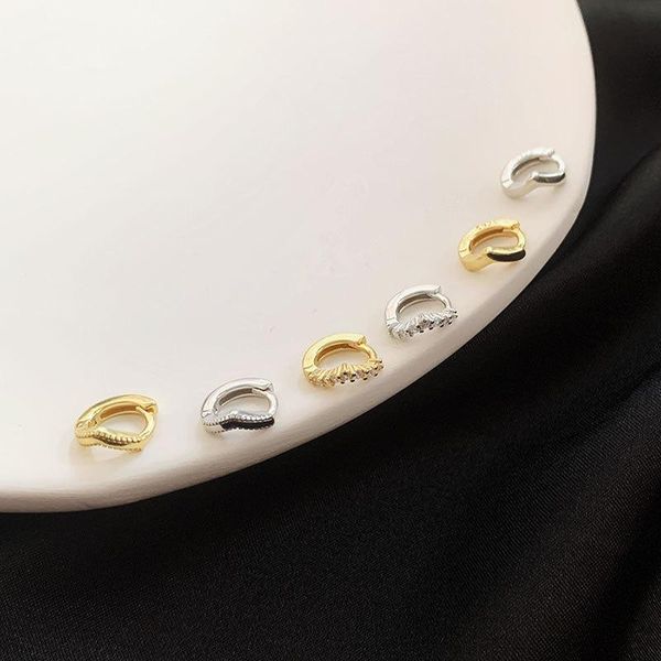 hoop & huggie 925 sterling silver cute small buckle circle earrings exquisite micro zircon engagement jewelry anniversary gift, Golden;silver
hoop & huggie 925 sterling silver cute small buckle circle earrings exquisite micro zircon engagement jewelry anniversary gift, Golden;silver