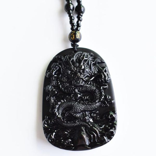 pendant necklaces natural obsidian antique necklace black dragon fish men and women jewelry, Silver
pendant necklaces natural obsidian antique necklace black dragon fish men and women jewelry, Silver