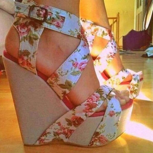 sandals fashion super high heel platform summer printing slope dance shoes women pumps big size party sexy, Black
sandals fashion super high heel platform summer printing slope dance shoes women pumps big size party sexy, Black