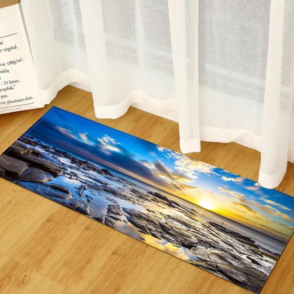 carpets kitchen carpet home bedroom entrance doormat hallway balcony floor mat 3d landscape pattern bath nonslip water absorption rug