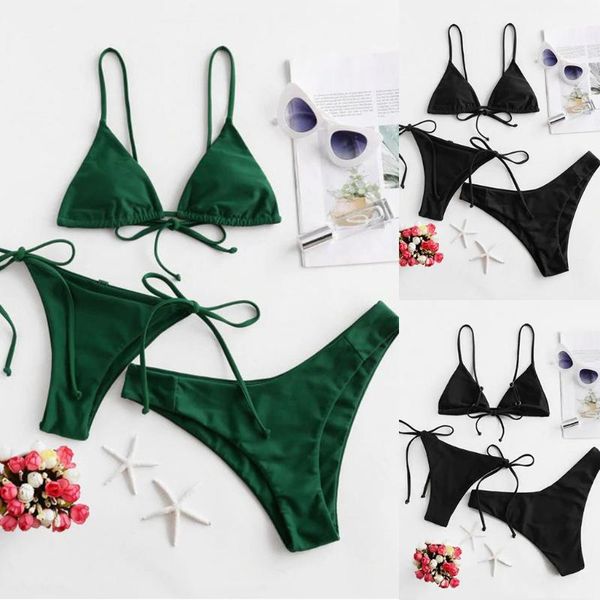 women's swimwear bikini solid set swimsuit three piece filled bra beachwear bathing suit maillot de bain femme cd, White;black
women's swimwear bikini solid set swimsuit three piece filled bra beachwear bathing suit maillot de bain femme cd, White;black