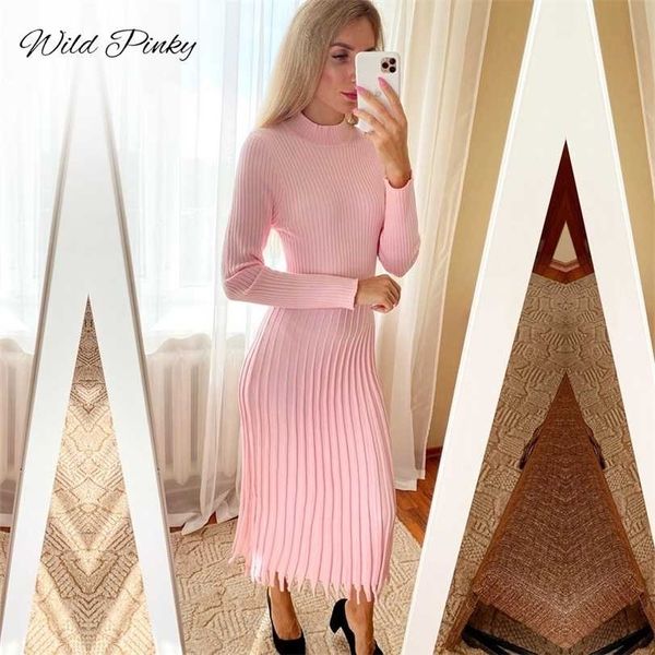 wildpinky women knitted long dress autumn winter sleeve ladies es elegant pleatedparty female sweater 10 colors 211220, Black;gray
wildpinky women knitted long dress autumn winter sleeve ladies es elegant pleatedparty female sweater 10 colors 211220, Black;gray