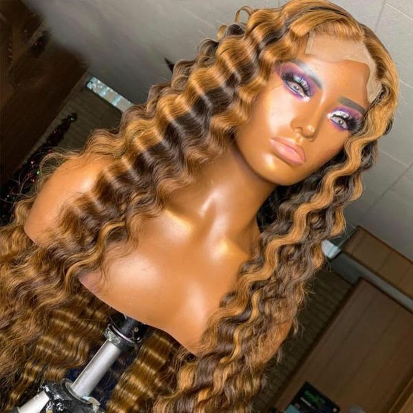 glueless 13x6 highlight blonde deep wave lace front human hair wig with baby silk full bleached knots 360 frontal wigs, Black;brown
glueless 13x6 highlight blonde deep wave lace front human hair wig with baby silk full bleached knots 360 frontal wigs, Black;brown