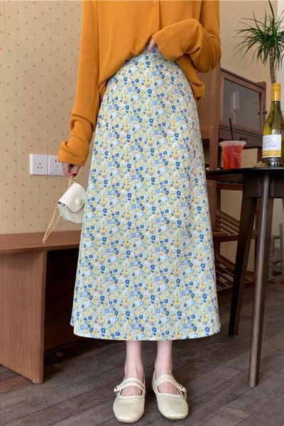 skirts spring/summer 2021 korean style small floral mid-length skirt casual slim high-waisted a-line, Black
skirts spring/summer 2021 korean style small floral mid-length skirt casual slim high-waisted a-line, Black