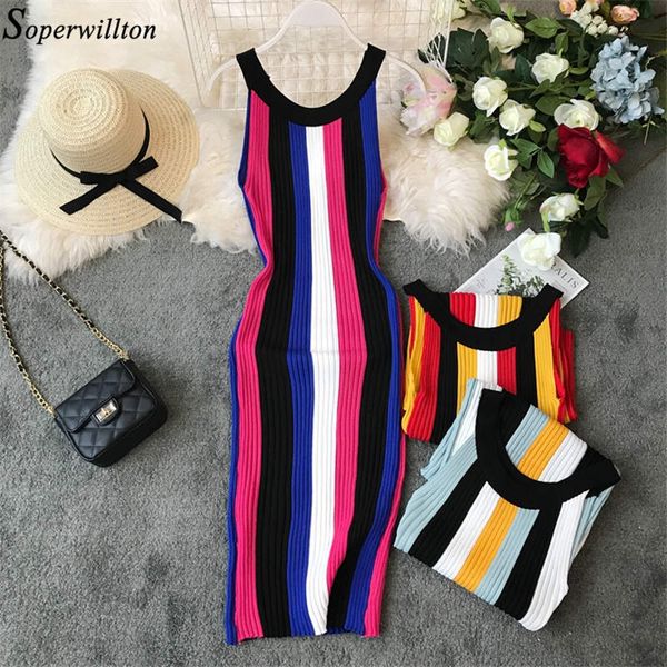 2021 dresses women summer sleeveless pencil dress halter stretch striped spring tank vestidos bodycon knitted sweater c66, Black;gray
2021 dresses women summer sleeveless pencil dress halter stretch striped spring tank vestidos bodycon knitted sweater c66, Black;gray