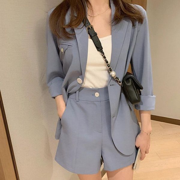 women's tracksuits streetwear blazer shorts set women 2021 summer office wear thin striped and sets suits outfits, Gray
women's tracksuits streetwear blazer shorts set women 2021 summer office wear thin striped and sets suits outfits, Gray